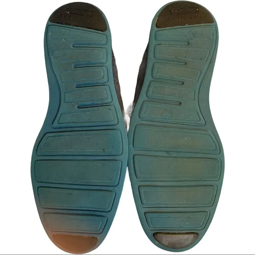 Cole Haan Grande OS Blue Suede Leather Oxfords Men Lace Up Shoes 9 M